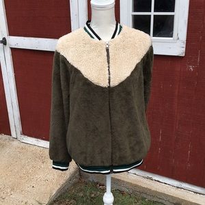 fuzzy sports jacket